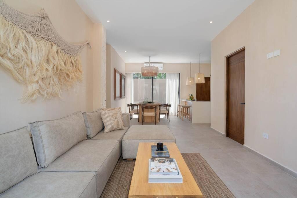 Apartament Lujoso Departamento Boho-Chic Con Alberca Privada Tulum Zewnętrze zdjęcie