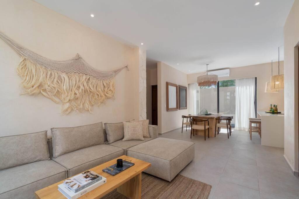 Apartament Lujoso Departamento Boho-Chic Con Alberca Privada Tulum Zewnętrze zdjęcie