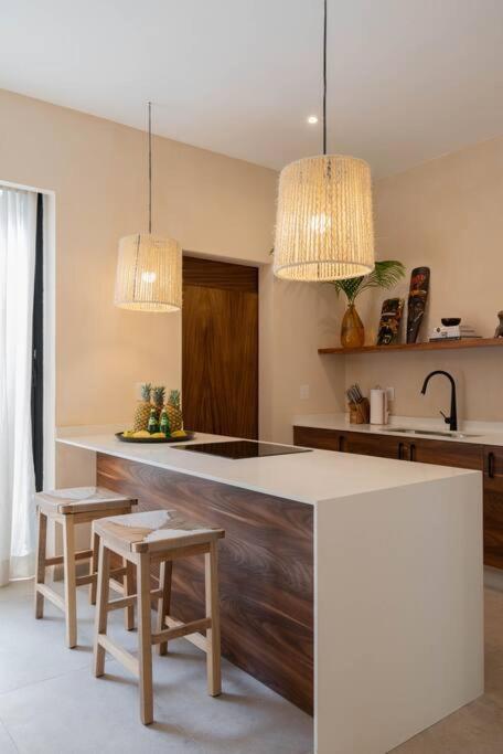 Apartament Lujoso Departamento Boho-Chic Con Alberca Privada Tulum Zewnętrze zdjęcie